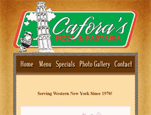 Tablet Screenshot of caforasrestaurant.com